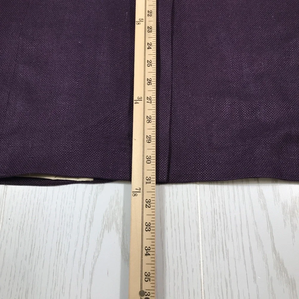 Vintage Bill Blass Silk Blazer Mens 44 Purple 2 Button Pockets Academia 80s